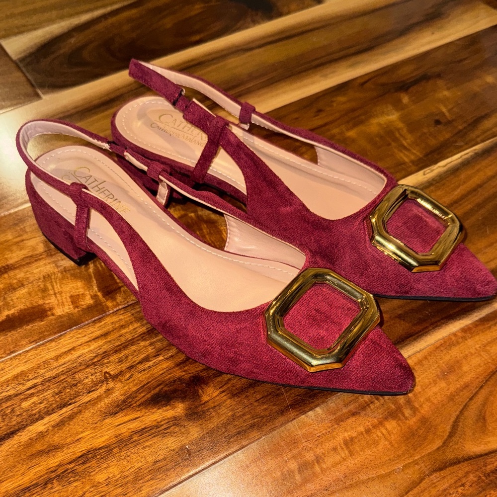 Catherine malandrino sling back small heel size size 7.5